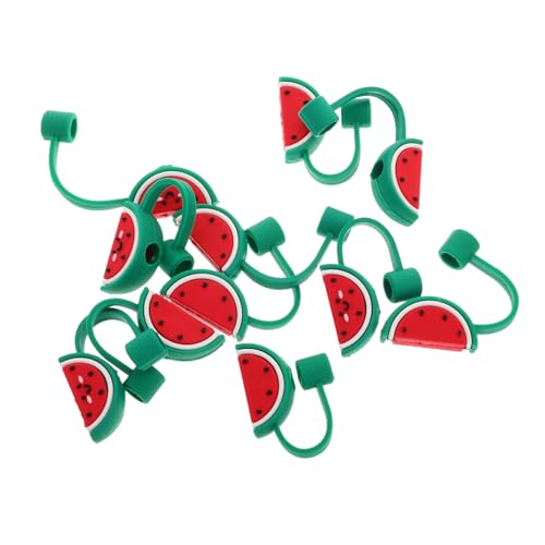 BESTOYARD 10stücke Wassermelonen-strohhalm-abdeckungen Aus Silikon Wiederverwendbare Strohhalm-abdeckkappen Trinkhalm-deckel Sauberkeitsschutz Für Strohhalme Geeignet Für Camping Wandern Und BESTOYARD 10stücke Wassermelonen-strohhalm-abdeckungen Aus Silikon Wiederverwendbare Strohhalm-abdeckkappen Trinkhalm-deckel Sauberkeitsschutz Für Strohhalme Geeignet Für Camping Wandern Und von BESTOYARD
