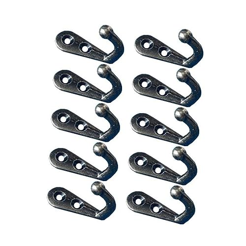 BESTOYARD 10 Stück Wandmontierte Garderobenhaken aus Antik Schwere Metallhaken für Handtücher Kleidung und Dekoration für Schlafzimmer Flur und Badezimmer von BESTOYARD