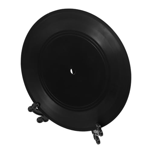 BESTOYARD Vinyl-schallplatten-dekoration Mit Halterung Von Fake-schallplatten Kunststoff-ornament Für Wohnzimmer Party-dekoration Vintage-musik-accessoire von BESTOYARD