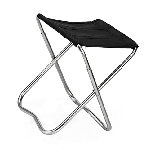 BESTOYARD 1Stück Tragbarer Angelstuhl Klappstuhl aus Aluminiumlegierung für Outdoor Aktivitäten Ultraleicht für Camping Angeln Garten Strand und Picknick von BESTOYARD