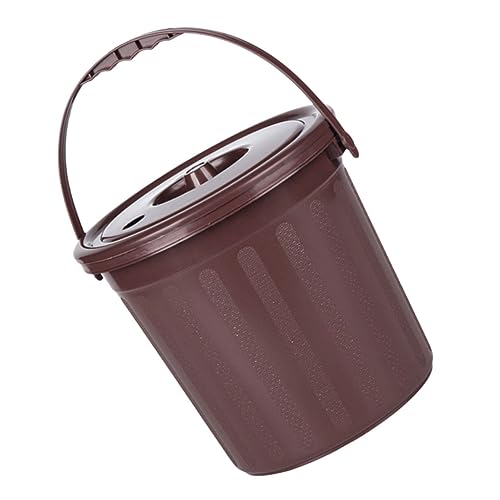 BESTOYARD 1Stück Tragbarer Teeblatthalter Praktischer Tee Dregs Eimer für Büro und Zuhause aus Robustem Material mit Elegantem Streifen Design für Einfache Entsorgung von BESTOYARD