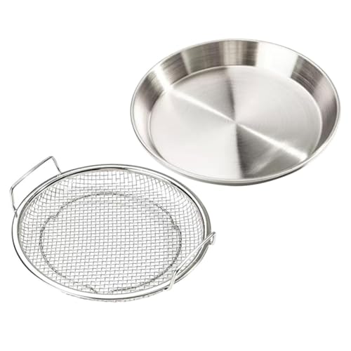 BESTOYARD 1satz Frittiernetz Aus Edelstahl Mit Zwei Griffen Ölfilter Für Frittierte Snacks Küchensieb Zum Abtropfen Und Servieren Von Pommes Und Anderen Leckereien von BESTOYARD