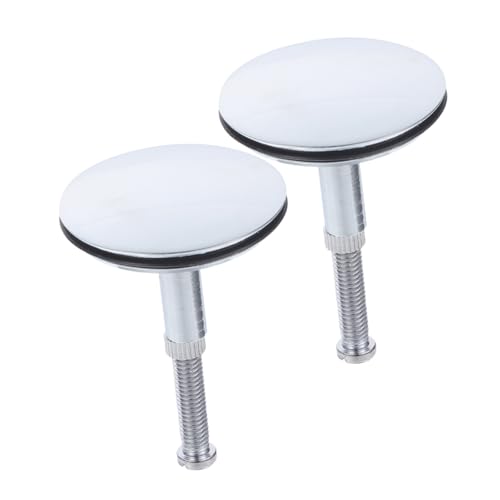 BESTOYARD 2stücke Verschlussstopfen Aus Messing Flache Dichtung Abdeckung Für Waschbecken Und Badewanne Ersatz-abflussstopfen Einfach Zu Bedienen Langlebig Und Auslaufsicher von BESTOYARD