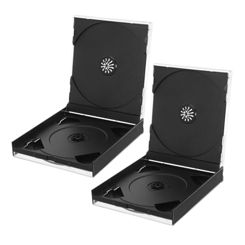 BESTOYARD 2stücke Cd-aufbewahrungsboxen Aus Kunststoff Wiederverwendbar Kompakt Und Leicht Mit Sichtbarkeit Für Und DVDs Für Reisen Und Tägliche Nutzung von BESTOYARD