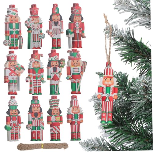 BESTOYARD 36stücke Teiliges Holz-nussknacker Weihnachtsbaum Ornamente Charmante Dekoration Für Festtage Leichte Und Robuste Aufhängung Für Fenster Und Wände BESTOYARD 36stücke Teiliges Holz-nussknacker Weihnachtsbaum Ornamente Charmante Dekoration Für Festtage Leichte Und Robuste Aufhängung Für Fenster Und Wände von BESTOYARD