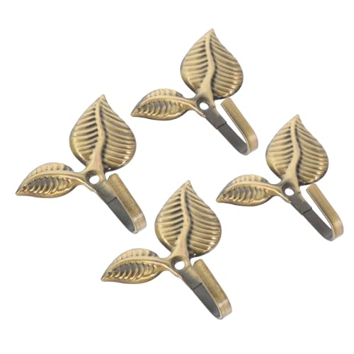 BESTOYARD 4 Stück Teiliges Vintage Eisenhaken mit Blattform Robuste Wandhaken für Garderobe Multifunktionale Kleider Hut und Handtuchhalter Dekorative Wandaufbewahrung für Flur und BESTOYARD 4 Stück Teiliges Vintage Eisenhaken mit Blattform Robuste Wandhaken für Garderobe Multifunktionale Kleider Hut und Handtuchhalter Dekorative Wandaufbewahrung für Flur und von BESTOYARD