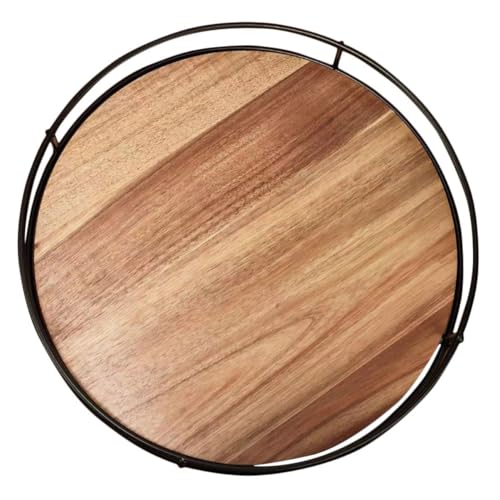 BESTOYARD Drehbarer Gewürzhalter Aus Holz 9 Zoll Küchenregal Organizer rutschfeste Unterlage Vielseitig Einsetzbar Für Gewürze Kosmetik Und Badezimmer Platzsparend Und Funktional von BESTOYARD