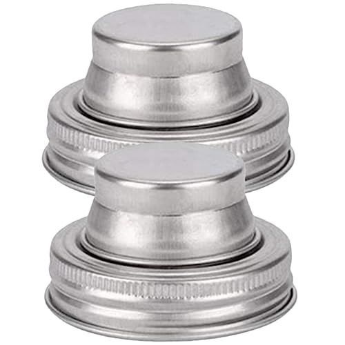 BESTOYARD 2stücke Deckel Für Einmachgläser Langlebig Und Vielseitig Einsetzbar Als Cocktailschüttler Und Gewürzspender Für Standard-gläser von BESTOYARD
