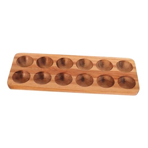 BESTOYARD Holz Eierhalter Mit Fächern Elegantes Und Robustes Design Für Kühlschrank Und Arbeitsplatte Zur Stilvollen Aufbewahrung Frischer Eier Der Küche von BESTOYARD