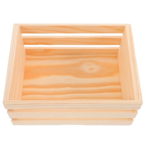 BESTOYARD Holz Aufbewahrungsbox für Schreibtisch Eleganter Organizer aus Holz Multifunktionale Dekorationsbox für Büro und Zuhause Robuste Konstruktion Stilvolles Design für Effiziente von BESTOYARD