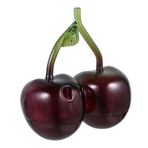 BESTOYARD Glasvase in Kirschform Dekorative Hydroponik-vase Blumenhalter Für Zuhause Unregelmäßige Form Minimalistisches Design Pflanzgefäß Für Tische Und Regale von BESTOYARD