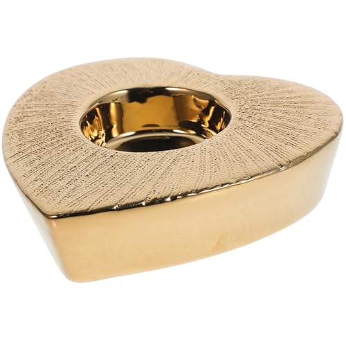 BESTOYARD Liebe Kerzenhalter Kleine Teelichthalter Votivkerzenhalter Hoher Kerzenhalter Duftend Kerzenhalter Kerze Bunte Kerzenhalter Produkte Wellenlampe Flammenlos Keramik Golden BESTOYARD Liebe Kerzenhalter Kleine Teelichthalter Votivkerzenhalter Hoher Kerzenhalter Duftend Kerzenhalter Kerze Bunte Kerzenhalter Produkte Wellenlampe Flammenlos Keramik Golden von BESTOYARD