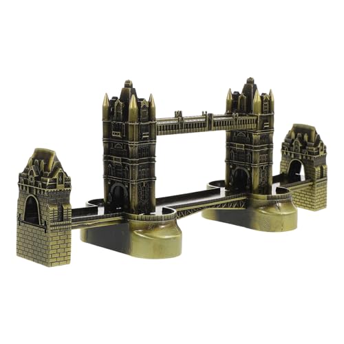 BESTOYARD Modell Der London Tower Bridge Metallgebäudemodell Tischornament London-Dekoration Schreibtisch-gebäudemodell Tower Bridge Souvenir Architekturmodell-Ornament Heimbüro-Dekoration von BESTOYARD