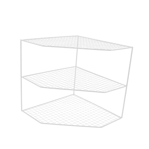 BESTOYARD Multi-Functional Eckregal Für Küche Und Badezimmer DREI Organizer Für Gewürze Töpfe Und Toilettenartikel Platzsparendes Design Für Optimale Raumausnutzung von BESTOYARD