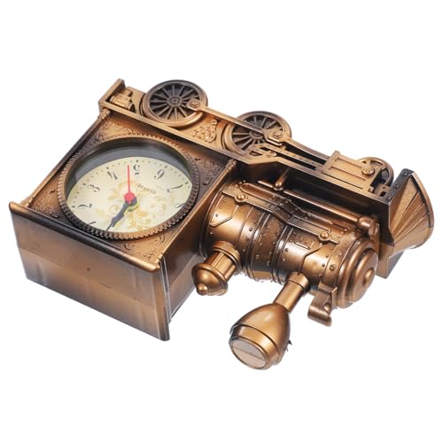 BESTOYARD Railway Engine Alarm Clock Kreativer mit Retro Design für Kinderzimmer oder Wohnzimmer Elektronischen Komponenten Leicht und Langlebig Bringt von BESTOYARD