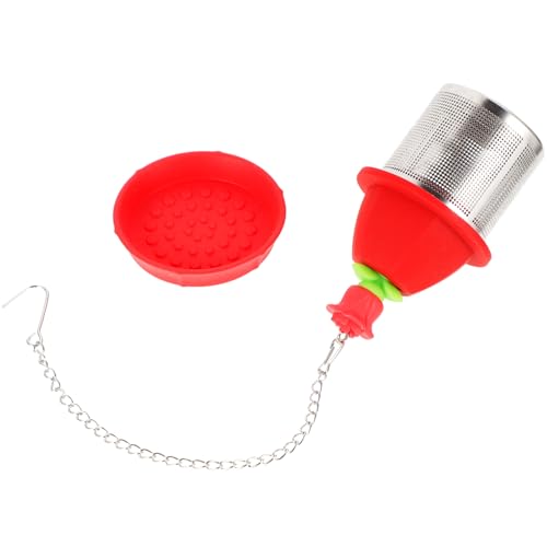 BESTOYARD Teesieb Tee-Ei-Filter lose feinmaschiges Sieb für werkzeug Teefilter Teeblatt -Infuser Sieb Teeblatt-Sieb Wiederverwendbares Tee-Ei Kieselgel rot BESTOYARD Teesieb Tee-Ei-Filter lose feinmaschiges Sieb für werkzeug Teefilter Teeblatt -Infuser Sieb Teeblatt-Sieb Wiederverwendbares Tee-Ei Kieselgel rot von BESTOYARD