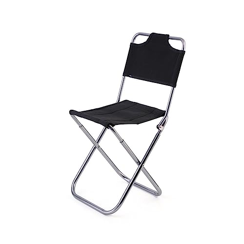 BESTOYARD Klappstuhl Outdoor Aus Aluminiumlegierung Leicht Und Tragbar Mit Rückenlehne PVC Camping Reisen Und Zuhause von BESTOYARD