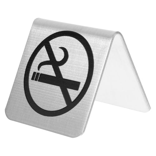 BESTOYARD Edelstahl No Smoking Schild Für Tische Robustes Rauchen Verboten Schild Für Restaurants Büros Und Öffentliche Plätze Langlebig Rostfrei Und Pflegeleicht Indoor Table Sign Mit Klarem Logo BESTOYARD Edelstahl No Smoking Schild Für Tische Robustes Rauchen Verboten Schild Für Restaurants Büros Und Öffentliche Plätze Langlebig Rostfrei Und Pflegeleicht Indoor Table Sign Mit Klarem Logo von BESTOYARD
