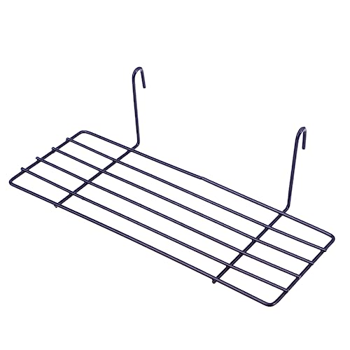 BESTOYARD Gitterplattenregal Gerades Regal Aus Draht Aufbewahrungskorbregal Für Gitter-panel-display Stapelbar Für Ordnung in Küche Und Bad von BESTOYARD
