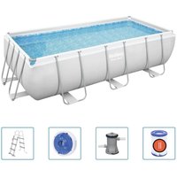 Bestway - Power Steel Pool-Set Rechteckig 404x201x100 cm von Bestway