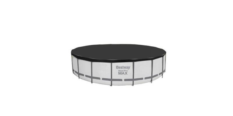 BESTWAY Pool-Abdeckplane Bestway Abdeckplane PVC Flowclear schwarz Ø 555 cm von BESTWAY