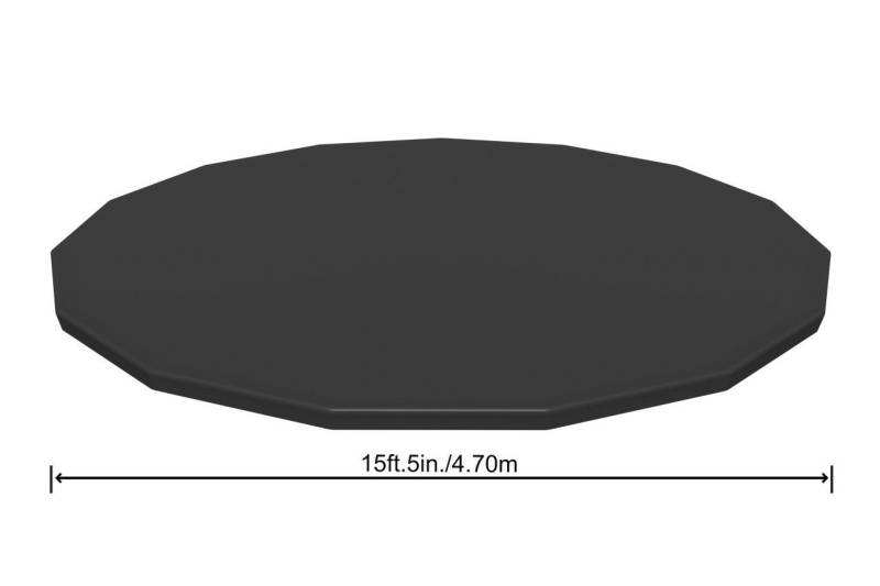 BESTWAY Pool-Abdeckplane Bestway Flowclear Abdeckplane PVC Ø 470 cm von BESTWAY
