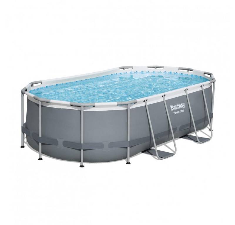 BESTWAY Pool Bestway Power Steel Frame Pool Komplettset 427 x 250 x 100 cm von BESTWAY