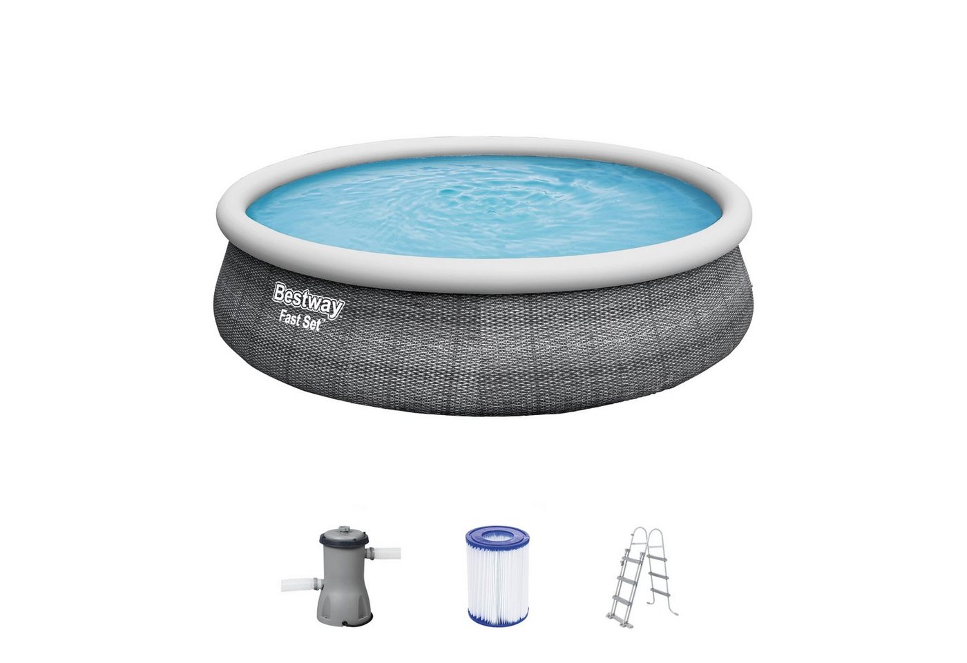 BESTWAY Quick-Up Pool Bestway Fast Set Pool Komplett Set 457x107 Rattan 57372 BESTWAY Quick-Up Pool Bestway Fast Set Pool Komplett Set 457x107 Rattan 57372 von BESTWAY