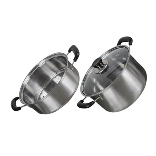 BESTYASH 1 Satz Dampfgarer mit Kochtopf und Dämpfeinsatz Multi Funktional für Suppen Nudeln und Hot Pot Einfach zu Reinigen und Sicher zu Handhaben BESTYASH 1 Satz Dampfgarer mit Kochtopf und Dämpfeinsatz Multi Funktional für Suppen Nudeln und Hot Pot Einfach zu Reinigen und Sicher zu Handhaben von BESTYASH