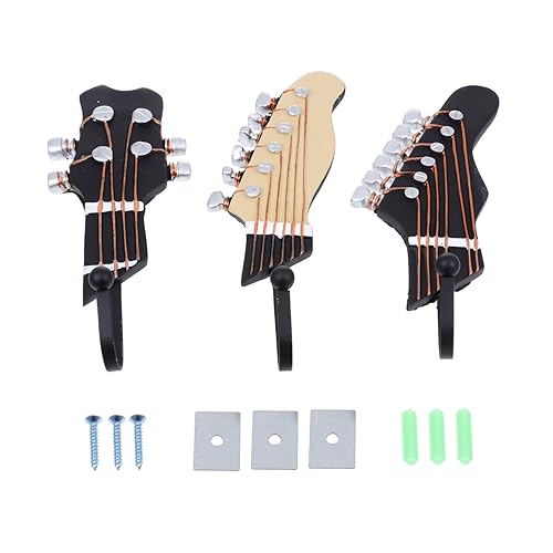 BESTYASH 1 Satz Gitarrenförmiger Wandhaken aus Set Musik Organizer für Mäntel Handtücher Schlüssel und Multifunktionale Wandaufhängung für Ihre Wohnkultur von BESTYASH