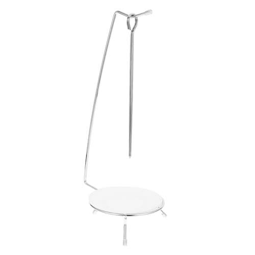 BESTYASH 1 Satz Kebab-aufhänger Grillrost Inhaber Draht Grillspieße, Hähnchenspieße Fleischspieße Bratengestell Hängender Spießständer Kebab Spießt Auf Bot Rostfreier Stahl von BESTYASH