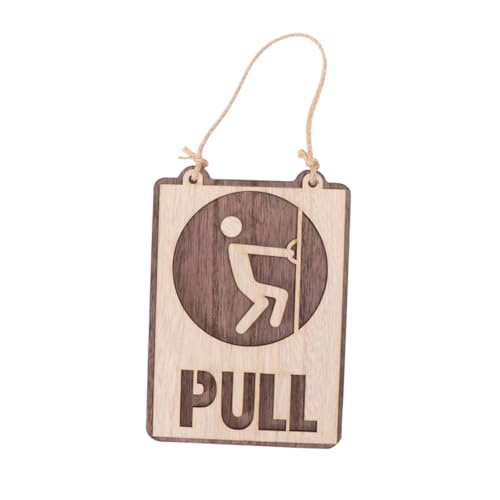 BESTYASH 1 Stück Holz Türschild Push Pull Kreatives Hängendes Schild für Restaurant und Teehäuser Hochwertiges Holzmaterial Einfache Montage mit Aufhängeband zur Richtigen Wegweisung BESTYASH 1 Stück Holz Türschild Push Pull Kreatives Hängendes Schild für Restaurant und Teehäuser Hochwertiges Holzmaterial Einfache Montage mit Aufhängeband zur Richtigen Wegweisung von BESTYASH