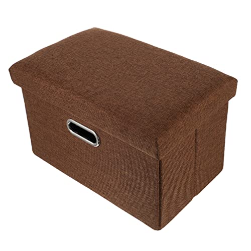 BESTYASH 1 Stück Multifunktionaler Aufbewahrungshocker Faltbarer Sitzhocker aus Sicherem Material für Kleidung Kinderzimmer und Flur mit Stilvollem Design und Praktischem Stauraum von BESTYASH