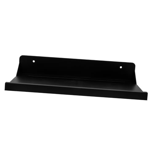 BESTYASH 1 Stück Wandmontiertes Badezimmer Regal ohne Bohren Praktischer Organizer für Handtücher Seifen und Schwarz Platzsparendes Design für Zuhause von BESTYASH