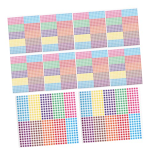 BESTYASH 10 Blatt Runde Klebeetiketten Farbige Coding Sticker für Glatte Oberflächen Selbstklebende Punkte für Schule und Büroorganisation Vielseitige Anwendungsmöglichkeiten BESTYASH 10 Blatt Runde Klebeetiketten Farbige Coding Sticker für Glatte Oberflächen Selbstklebende Punkte für Schule und Büroorganisation Vielseitige Anwendungsmöglichkeiten von BESTYASH