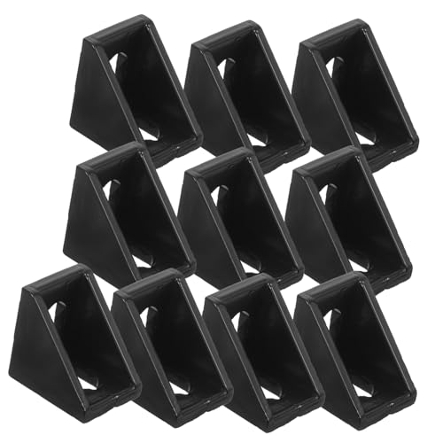 BESTYASH 10 Stück Teiliges Aluminium Profil Eckverbinder Winkelverbinder aus Aluminiumlegierung mit Schlitzen für Flexible Befestigung Rostbeständig für DIY und Professionelle von BESTYASH