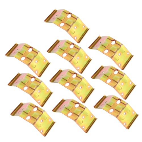 BESTYASH 10 Stück Teiliges Eckwinkel Schwerlast verbindungswinkel für Möbelrahmen Schränke Tische und Betten Robuste Formstabile Montagewinkel für Vielseitige Holzverbindungen von BESTYASH