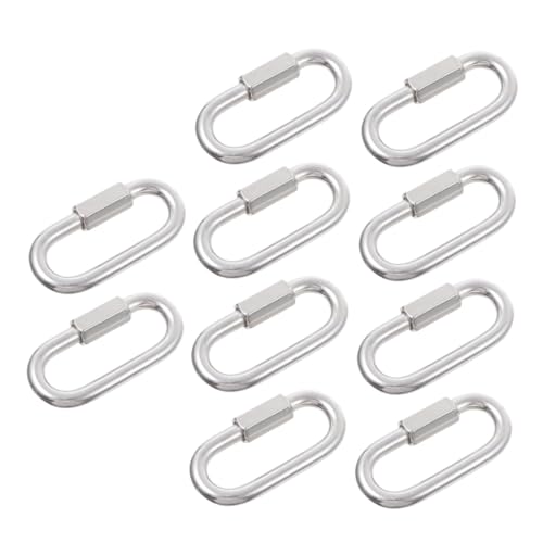 BESTYASH 10 Stück Teiliges Edelstahl Schnellverbinder Robuster Ketten Seilverbinder für Hängematten Camping und Outdoor Korrosionsbeständig Einfach zu Montieren Langlebig und von BESTYASH
