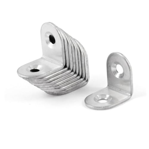 BESTYASH 10 Stück Teiliges Edelstahl Winkelhalter Eckwinkel mit Löchern Ø Mehrzweck Winkelprofil für Möbel und Solarmodulhalterung Silber BESTYASH 10 Stück Teiliges Edelstahl Winkelhalter Eckwinkel mit Löchern Ø Mehrzweck Winkelprofil für Möbel und Solarmodulhalterung Silber von BESTYASH