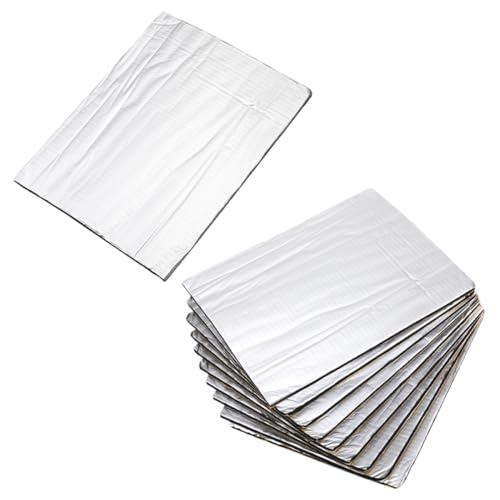 BESTYASH 10 Stück Teiliges Feuerfeste Motorhauben dämmmatte mit Aluminiumfolie Schalldämmend Wärmeisolierend Zuschneidbar für Optimalen Lärmschutz und Hitzeschutz BESTYASH 10 Stück Teiliges Feuerfeste Motorhauben dämmmatte mit Aluminiumfolie Schalldämmend Wärmeisolierend Zuschneidbar für Optimalen Lärmschutz und Hitzeschutz von BESTYASH