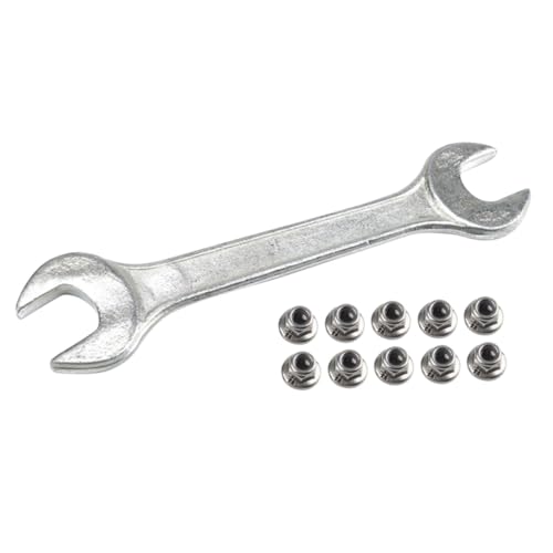 BESTYASH 10 Stück Teiliges Flanschmuttern aus Edelstahl mit Nyloneinsatz Selbstsichernde Sicherungsmuttern mit Flansch und Integriertem Sperrmechanismus Inklusive Schraubenschlüssel für BESTYASH 10 Stück Teiliges Flanschmuttern aus Edelstahl mit Nyloneinsatz Selbstsichernde Sicherungsmuttern mit Flansch und Integriertem Sperrmechanismus Inklusive Schraubenschlüssel für von BESTYASH