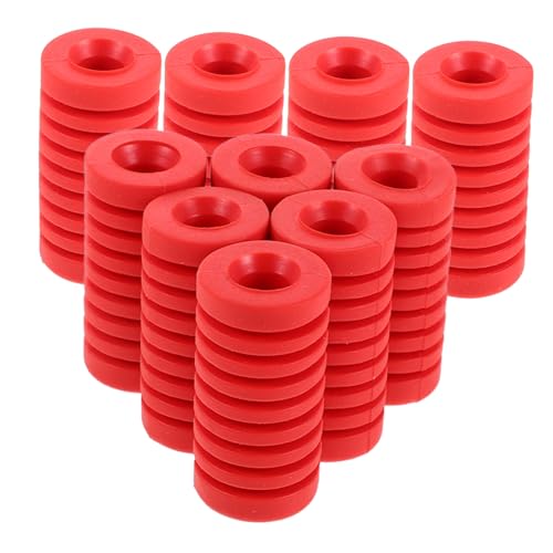 BESTYASH 10 Stück Teiliges Motorrad Schalthebel Gummi Schutzsocken Rutschfest Stoßdämpfend Verschleißfest Rot für Verbesserten Griff und Komfort bei Langen Fahrten von BESTYASH