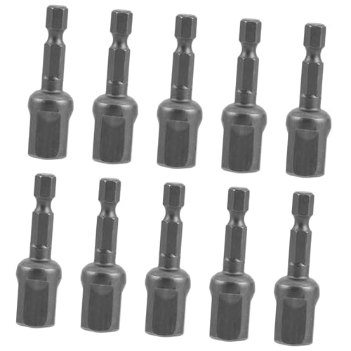 BESTYASH 10 Stück Teiliges Set Impact Drill Adapter Stecknuss Verlängerung Quadratischer Steckschlüssel aus Robustem Metall für Bohrmaschinen und Mechanische Reparaturen von BESTYASH