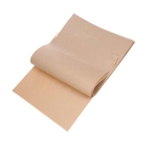BESTYASH 100 Blatt Backpapier Pergamentpapier Unbeschichtet Antihaftbeschichtete Backpapierblätter für Backofen Fritteuse zum Backen von Kuchen Brot Fleisch Pizza Vielseitig Einsetzbar von BESTYASH