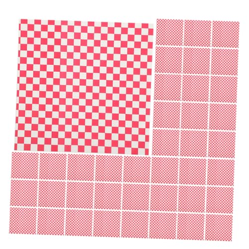 BESTYASH 100 Stück Fettbeständige Verpackungspapierblätter Mehrzweck Lebensmittelpapier für Burger Sandwiches Backwaren Reissbällchen Ölresistente Butterbrotpapier Liner für Picknick Party von BESTYASH
