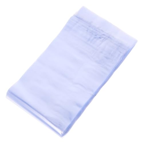BESTYASH 100 Stück PVC Schrumpfbeutel Durchsichtig Geruchlos Robuste Schrumpffolie für Schuhverpackung Geschenkverpackung und Lebensmittel Geeignet für Föhn und Schrumpfgerät von BESTYASH