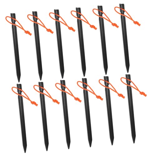 BESTYASH 12stücke Zeltbefestigungsnagel Aus Aluminiumlegierung Zeltheringe Campingwerkzeug Verdickter Zeltnagel Zeltbefestigungsstift Zeltheringwerkzeuge Für Outdoor-aktivitäten Und von BESTYASH