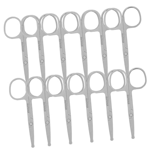 BESTYASH 12 Stück Laborschere Laborutensilien Gesichtshaarpflegeschere Wimpernschneideschere Laborbedarf Augenbrauenschere Schere Edelstahl Haarschere Bartschere Rostfreier Stahl Silber BESTYASH 12 Stück Laborschere Laborutensilien Gesichtshaarpflegeschere Wimpernschneideschere Laborbedarf Augenbrauenschere Schere Edelstahl Haarschere Bartschere Rostfreier Stahl Silber von BESTYASH