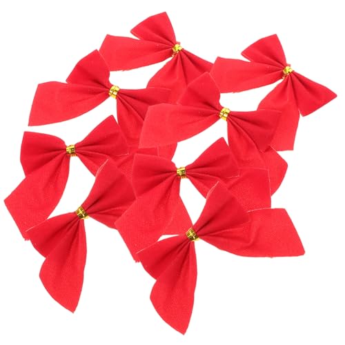 BESTYASH 12 Stück Roten Weihnachtsbaum Hängedekorationen mit Schleifen Süße Bogen Ornamente für Festliche Dekoration für Weihnachtsbaum und von BESTYASH