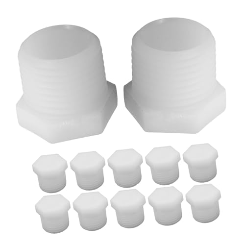 BESTYASH 12 Stück Rv Wasserheizer Ablassstopfen Robuste PVC Dichtung für Einfache Installation für Wohnmobile und Camping Wasserdichtigkeit Garantiert von BESTYASH